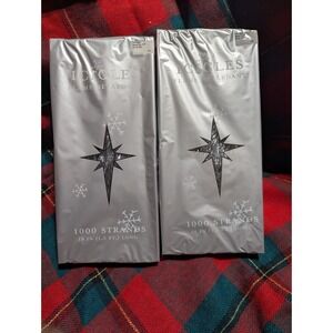 Christmas Icicles 1000 Strands 18" LONG‎ - 2 Boxes Tinsel